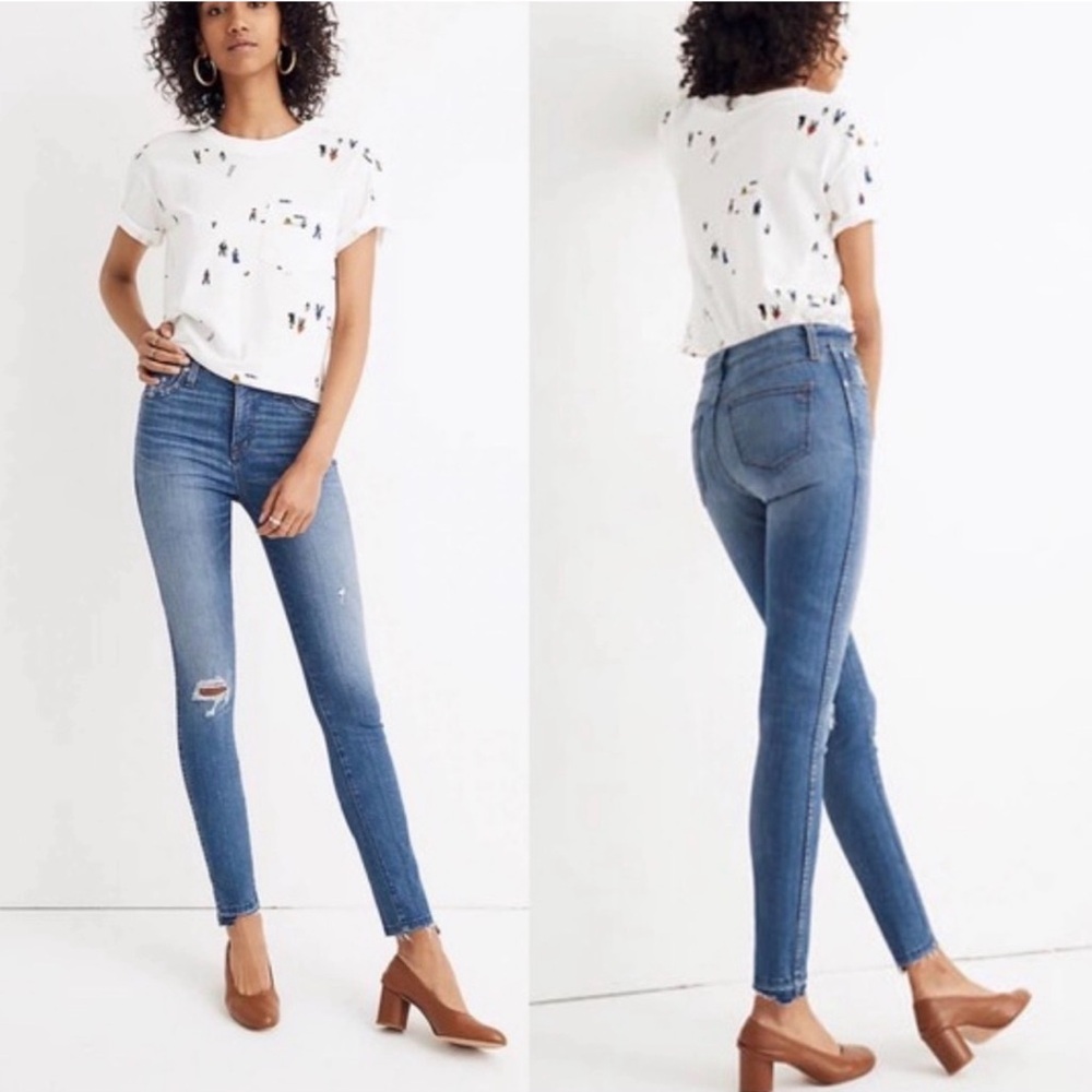 Madewell 10” High Rise Step Crop